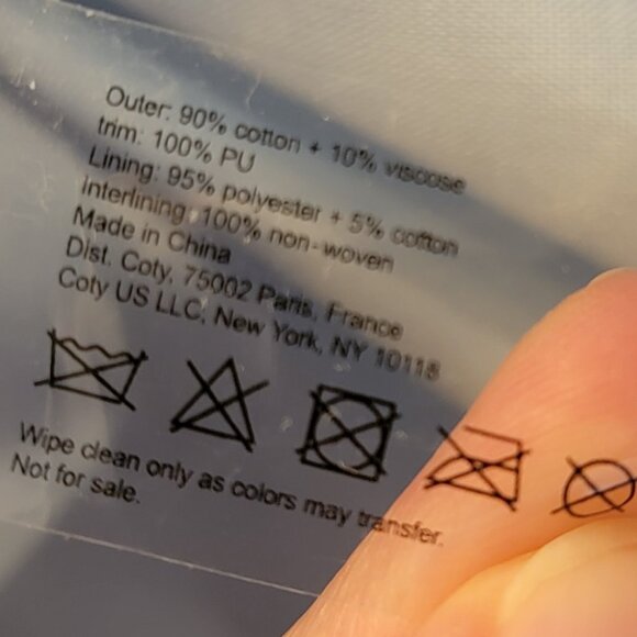 Marc Jacobs Perfect Canvas Ivory/Blue Cherry Charm TOTE BAG - Picture 10 of 10